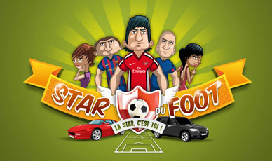 Beemoov : Webdesign, logo, icones du jeu en ligne Star du Foot